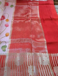 Pure Tusser Raw Mango - orange