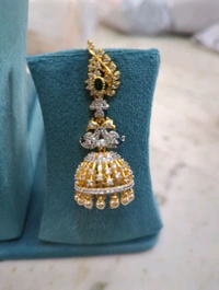 Diamond Copy Earrings  - Vz, green