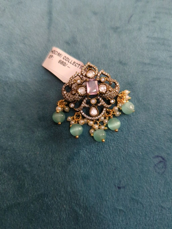 Victorian Pendent  - Pink Lace, Vz