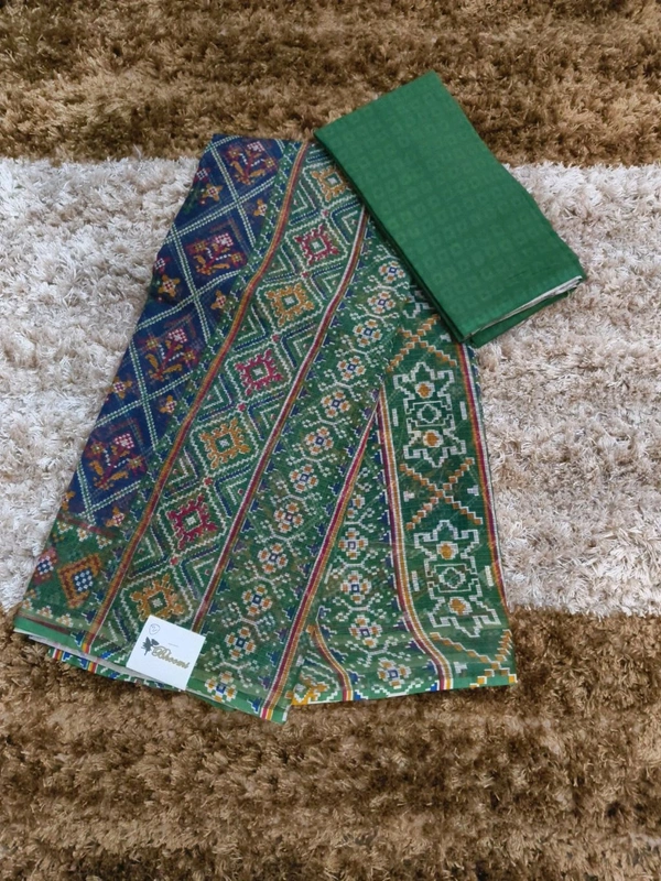 Pure Cotton Kota Block - Navy Blue 2