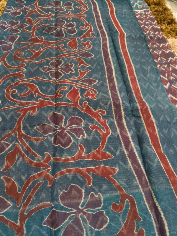 Pure Cotton Kota Block - Violet 8