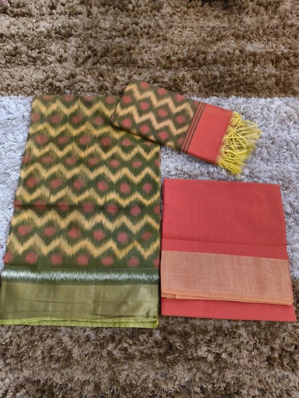 Pure Handloom Cotton 3 Piece Suit  - Trinidad