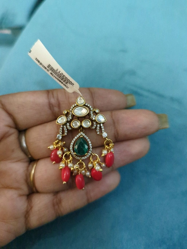 Mossonite Pendent  - Vz, Red