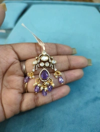 Mossonite Pendent  - Vz, Electric Violet