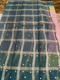 Pure Cotton Kota Weaving  - Pink Lace