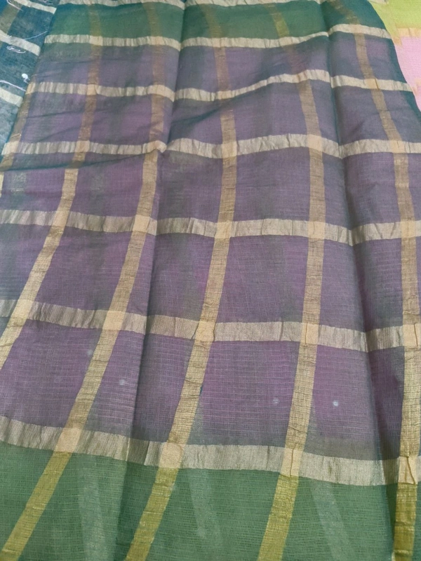 Pure Cotton Kota Weaving  - Pink Lace