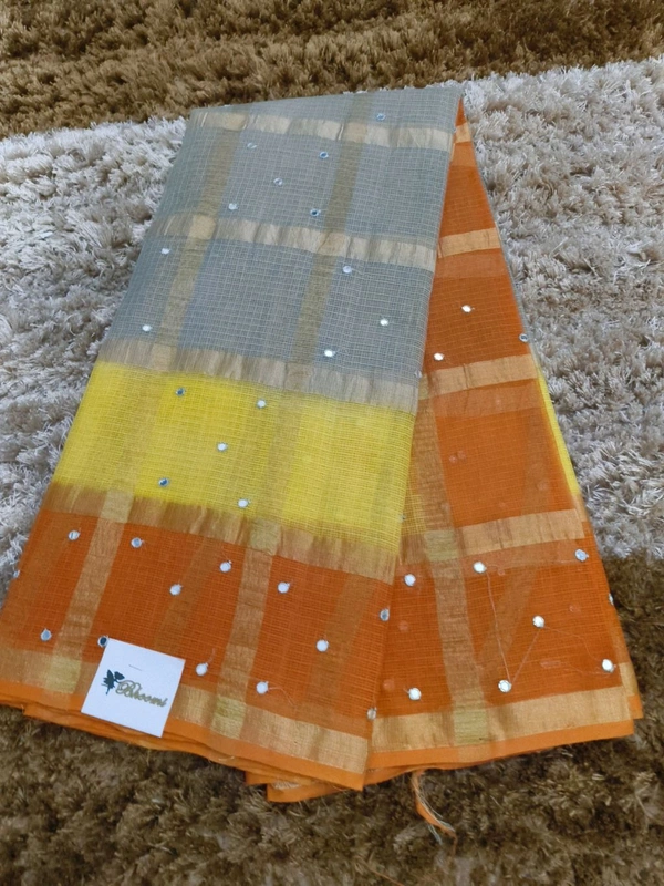 Pure Cotton Kota Weaving  - Gray