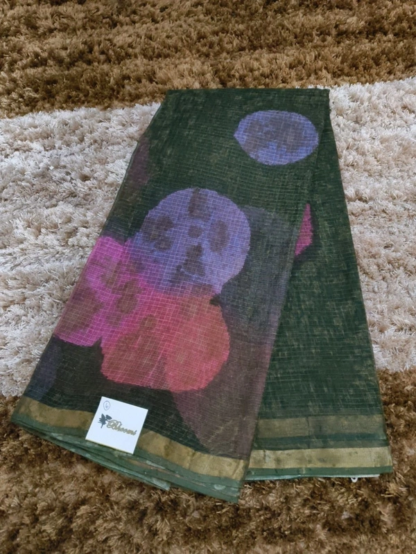 Pure Cotton Kota Block  - Lunar Green 6