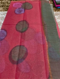 Pure Cotton Kota Block  - Wild Watermelon 7