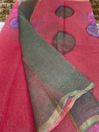 Pure Cotton Kota Block  - Wild Watermelon 7