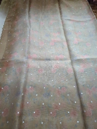 Silk Kota Mirror  - Moss Green