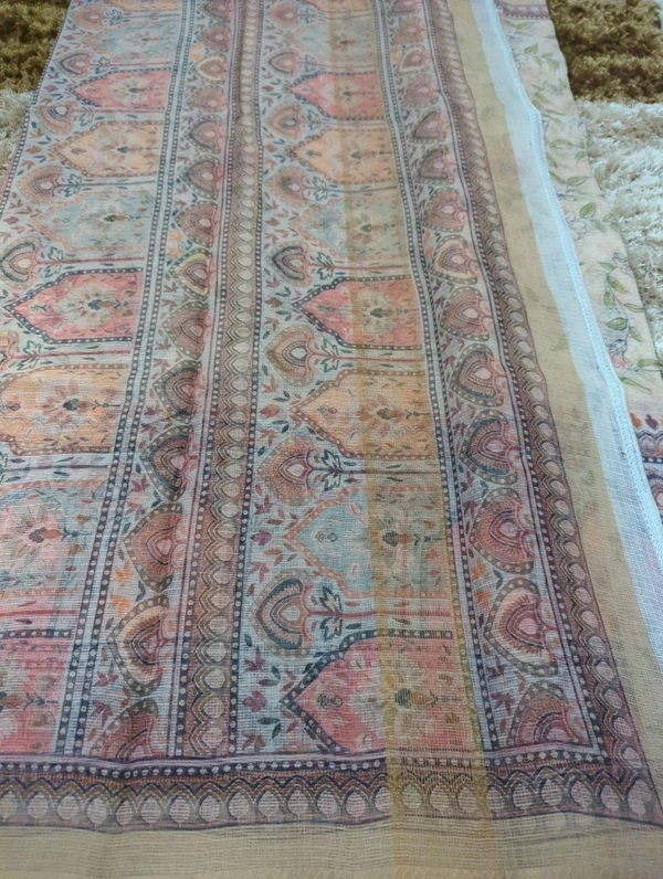 Pure Cotton Kota Digital  - Tan 4