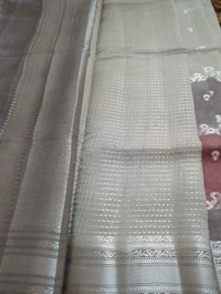 Pure Tusser Raw Mango  - Gray