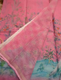 Pure Cotton Kota Digital  - pink