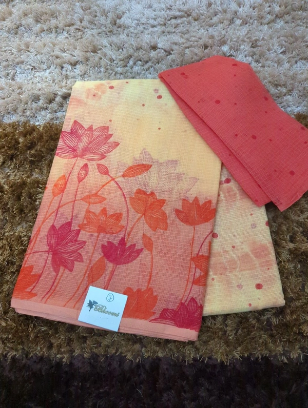 Pure Cotton Kota - orange 7