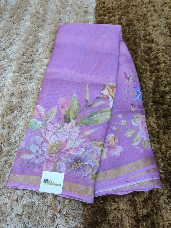 Pure Silk Kota Digital  - Wisteria 5