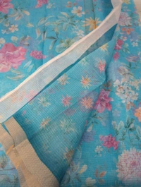 Pure Cotton Kota Digital  - sky blue 9