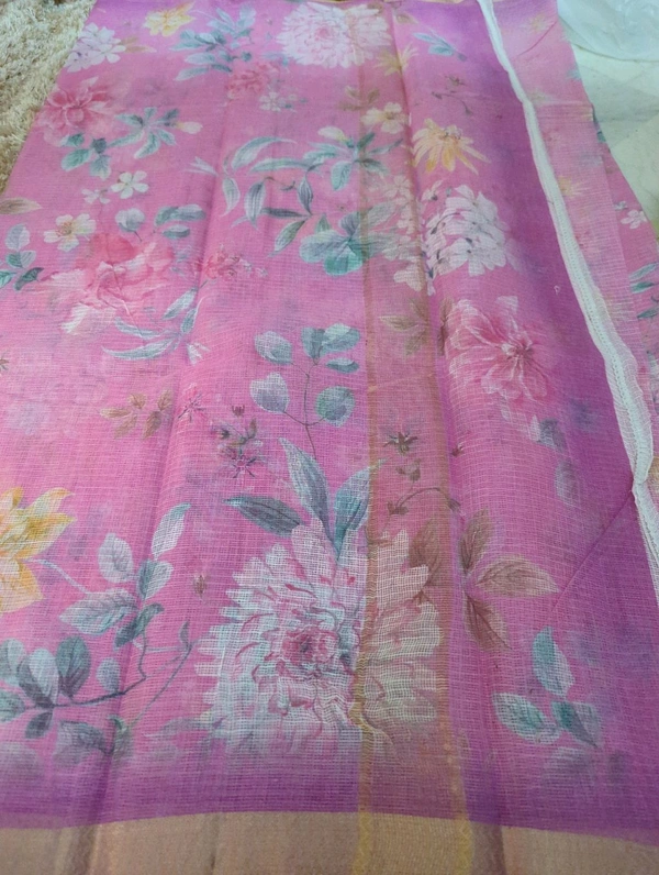 Pure Cotton Kota Digital  - Blush Pink 10