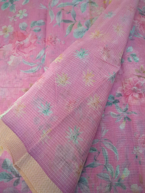 Pure Cotton Kota Digital  - Blush Pink 10