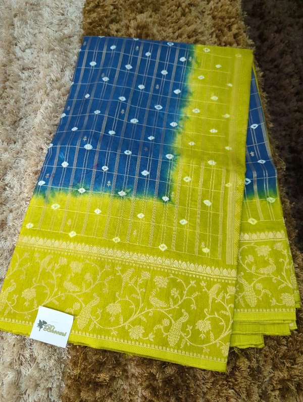 Pure Beheras Tissues Weaving  - blue