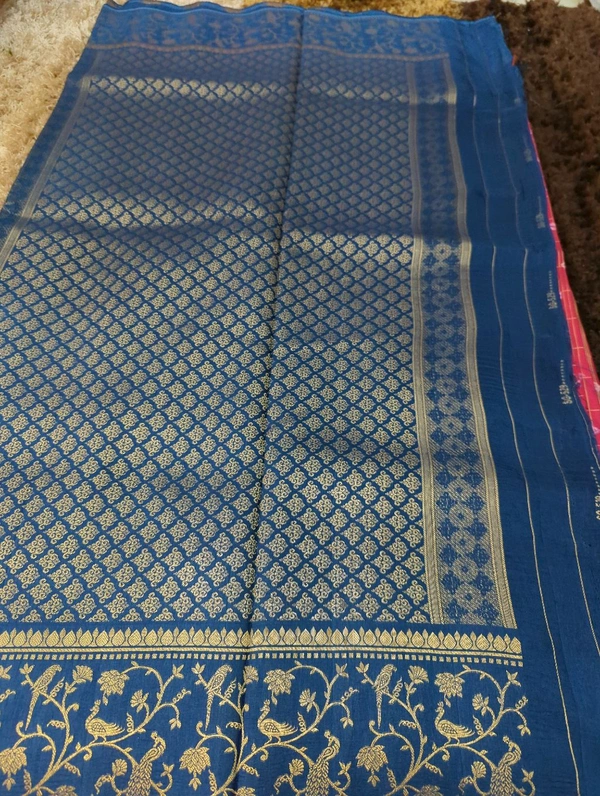 Pure Beheras Tissues Weaving  - pink