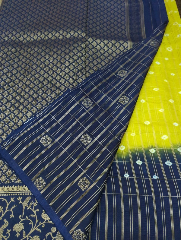 Pure Beheras Tissues Weaving  - Yellow