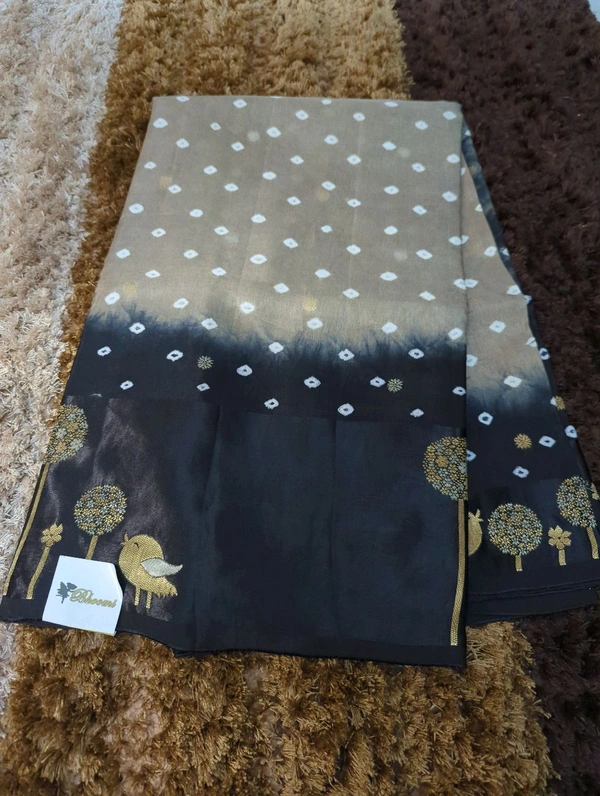 Pure Tusser RAW Mango  - Gray