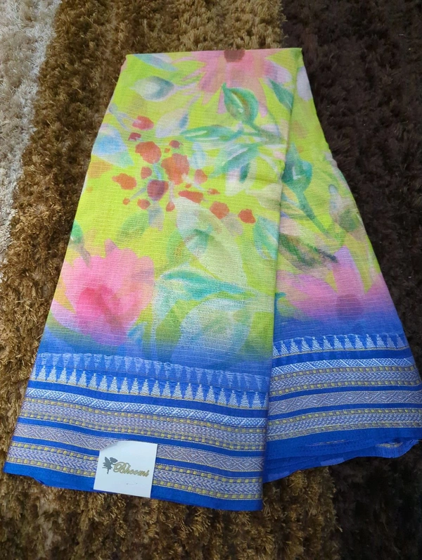 Pure Cotton Kota Vidarbha - Green