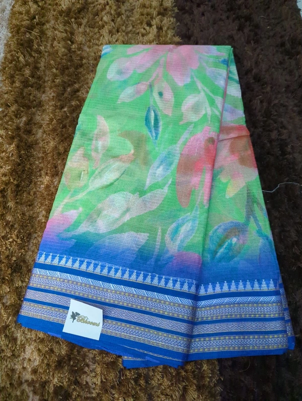 Pure Cotton Kota Vidarbha - Screamin' Green