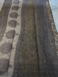 Pure Cotton Kota Bagru Print  - Gray