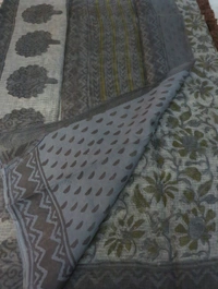 Pure Cotton Kota Bagru Print  - Mine Shaft