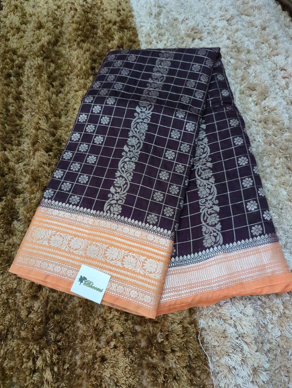 Raw Mango Checks - Sepia Black