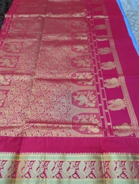 Pure Handloom Narayanpet Pattu  - Mauve