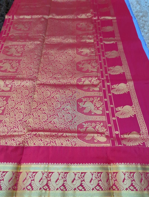 Pure Handloom Narayanpet Pattu  - Mauve