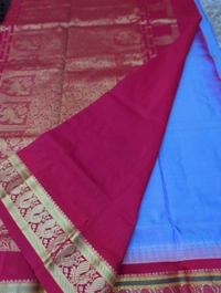 Pure Handloom Narayanpet Pattu  - Mauve