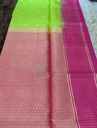 Pure Handloom Soft Silk  - Green