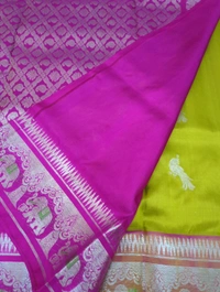Pure Venkatagiri Pattu - Olive