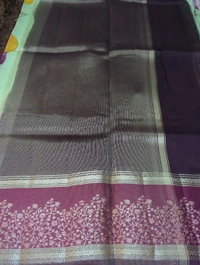 Pure Tussar Raw Mongo  - Maroon