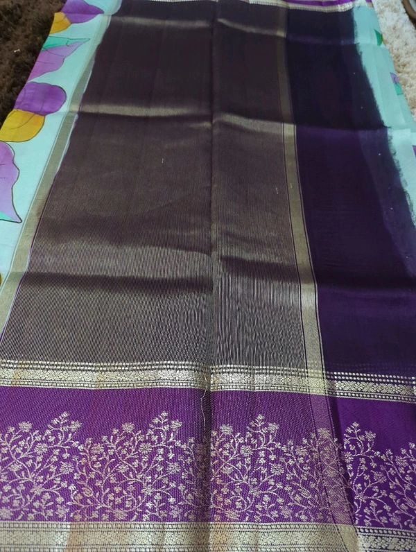 Pure Tussar Raw Mongo  - Cardinal Pink