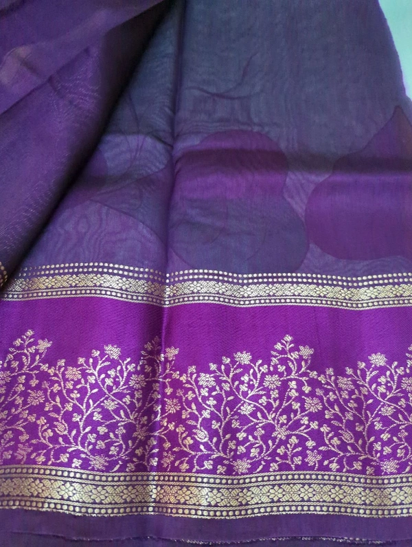 Pure Tussar Raw Mongo  - Cardinal Pink