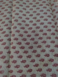 Pure Cotton Kota Black Print - Black