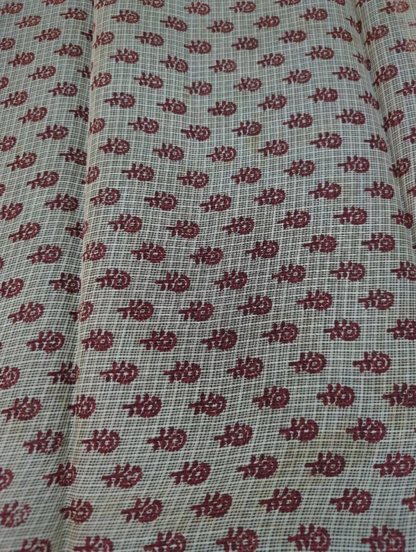 Pure Cotton Kota Black Print - Black