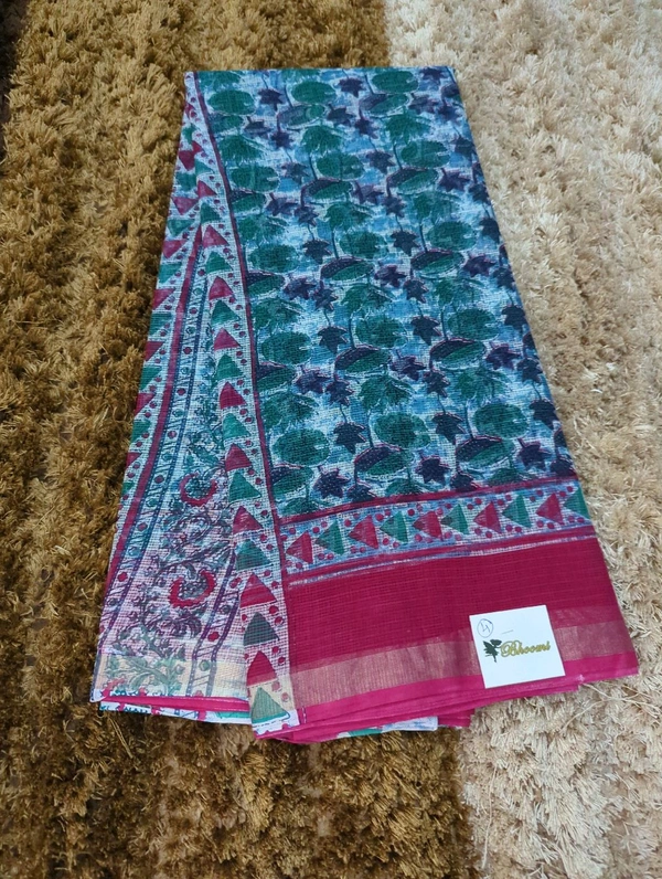 Pure Cotton Kota Black Print  - pink 4