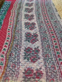 Pure Cotton Kota Black Print  - pink 4