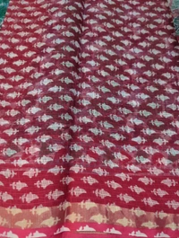 Pure Cotton Kota Black Print  - pink 4