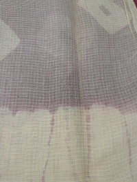 Pure Cotton Kota Black Print  - Maroon 1