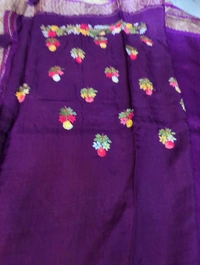 Dola Hand Work - Purple