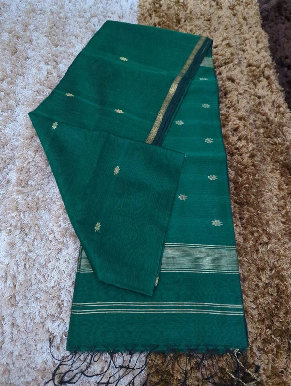 Pure Handloom Maheswari - green
