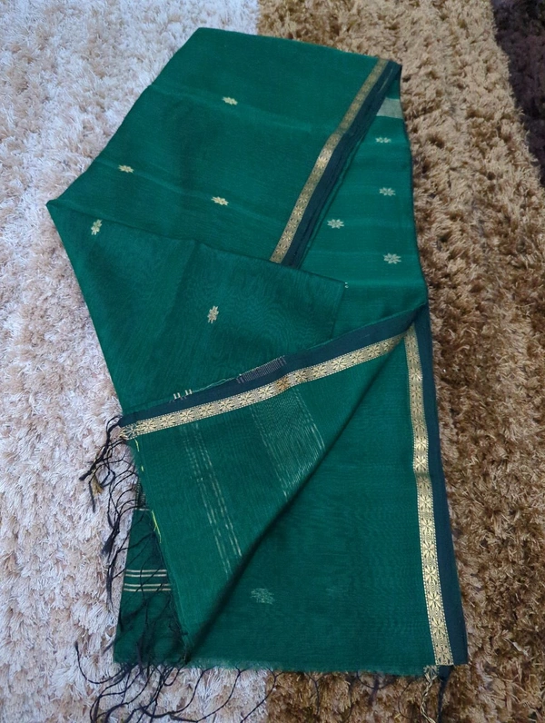 Pure Handloom Maheswari - green