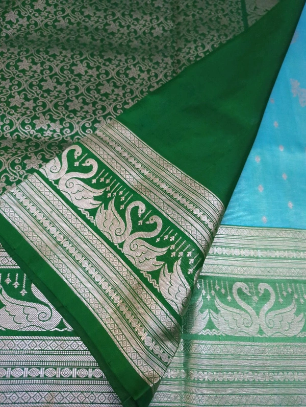 Pure Handloom Venkatagiri Pattu - Pelorous